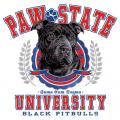 BLACK PITBULL- pes na tričko