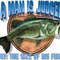 MAN IS JUDGED...- tričko s rybou